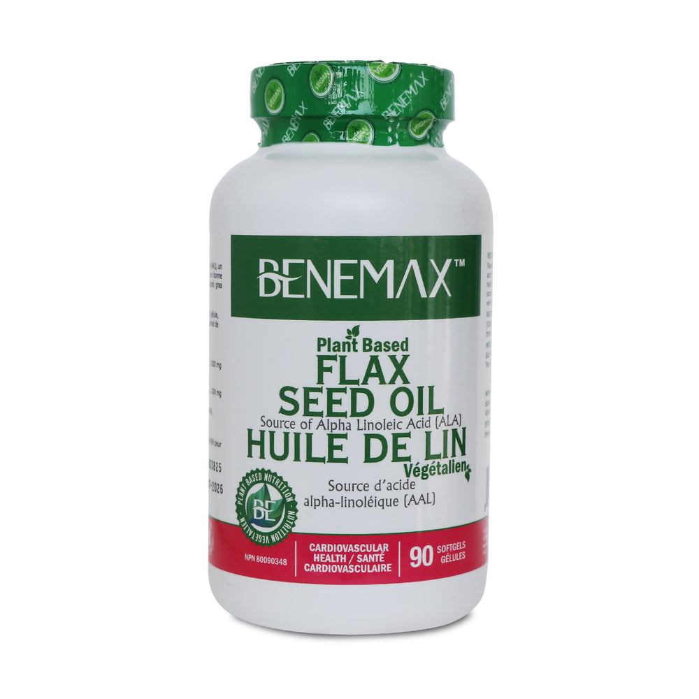 Benemax Flax Seed Oil 90 Softgels, Reducing cholesterol