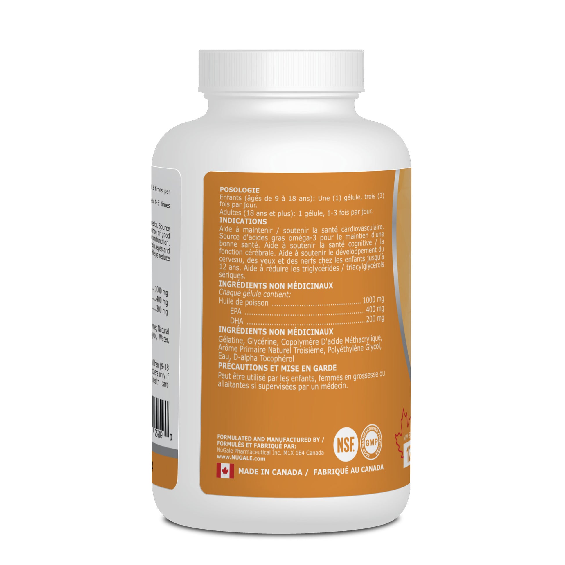 Polar Natural Omega 3 maintain cardiovascular health French Panel