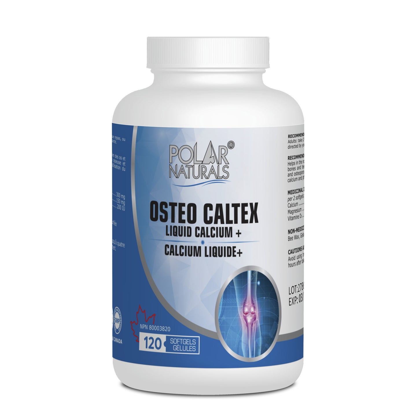 Polar Naturals OSTEO CALTEX 120 Softgels