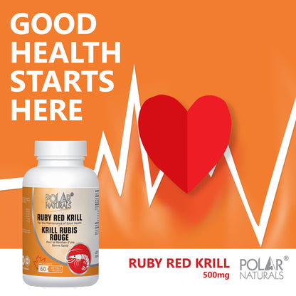 Polar Naturals Ruby Red Krill 60 Softgels