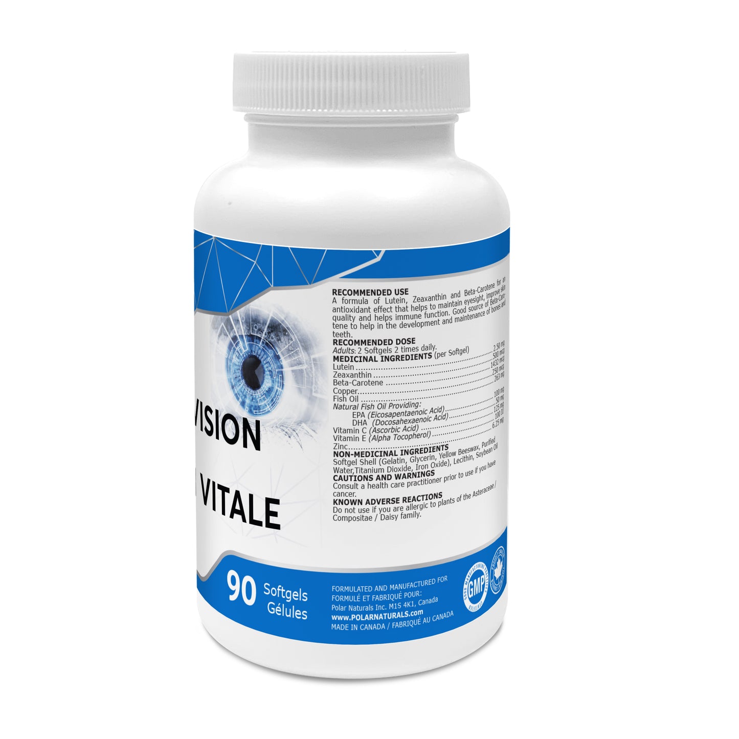 Vital Vision Omega 3 Lutein Zeaxanthin and Beta-Carotene
