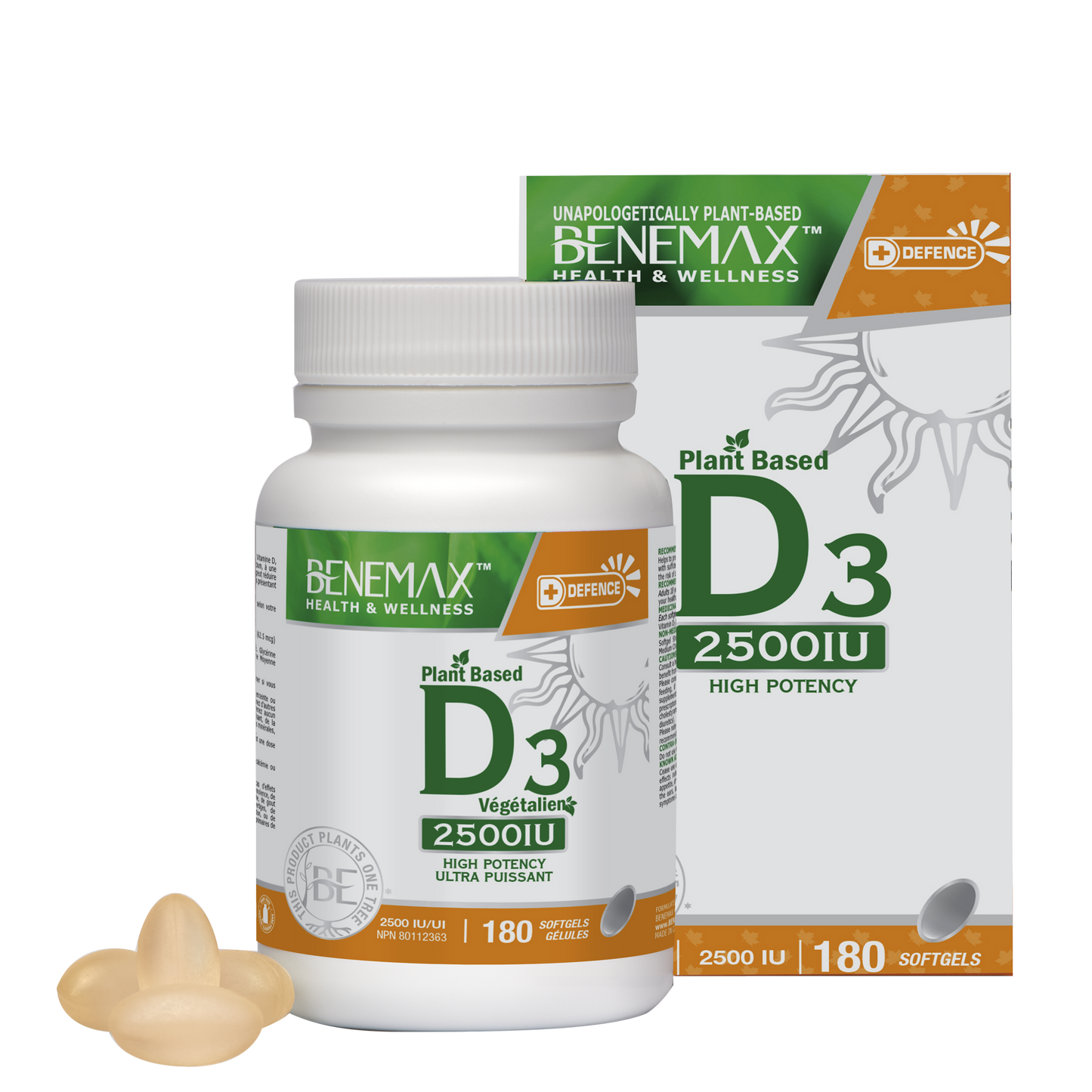 Benemax D3 High Potency 180 count
