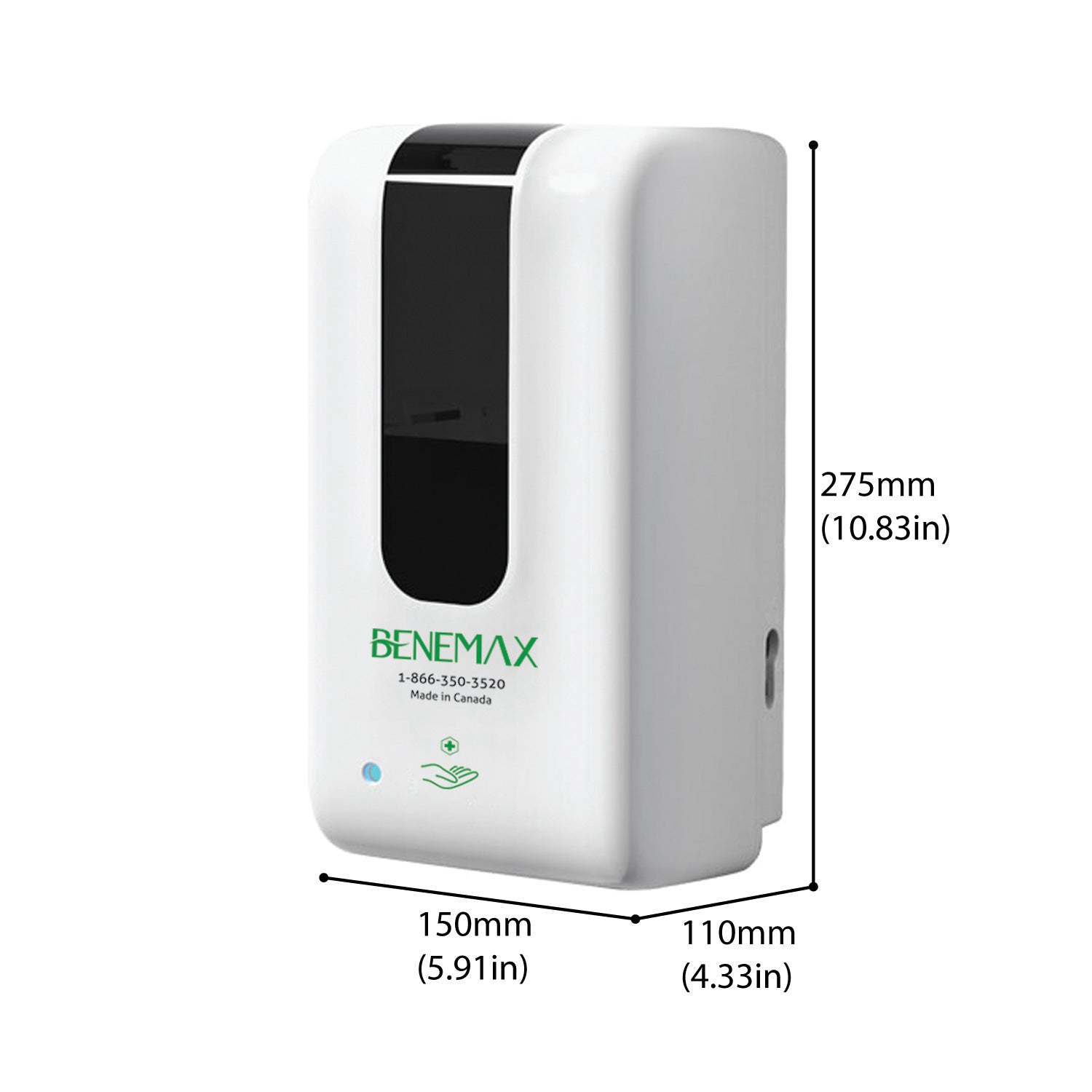 Hand Sanitizer Dispenser Measurement