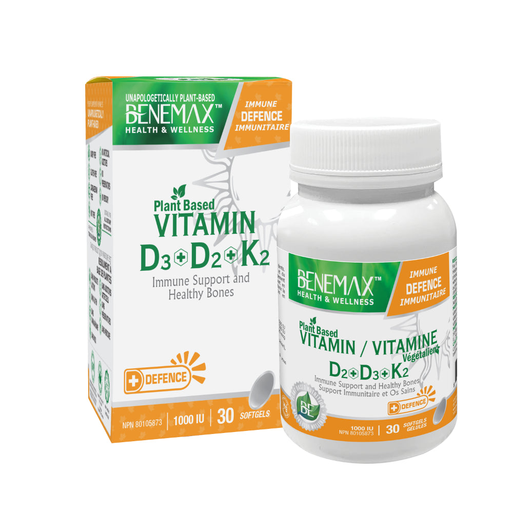 Complete Vitamin D + K2  30 x 1000IU Plant-Based Softgels