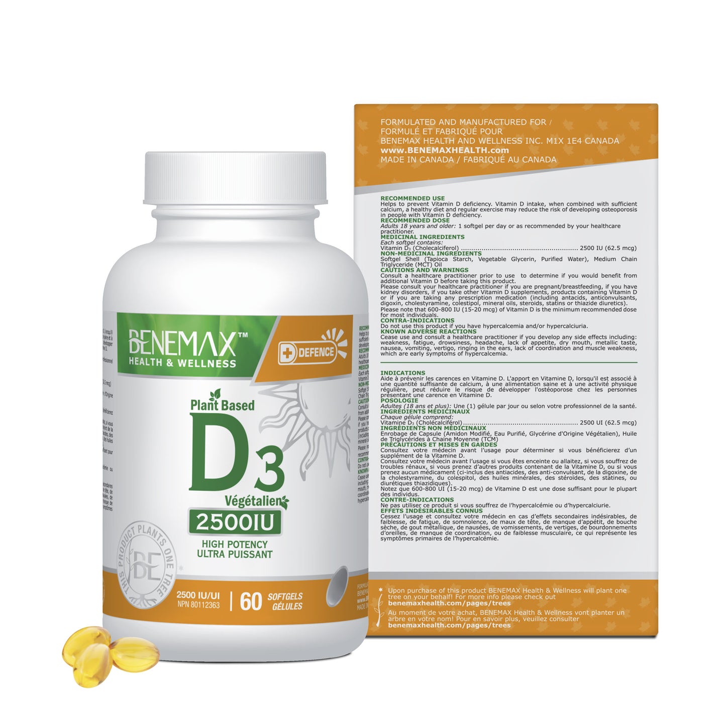 Plant-Based Vitamin D3 - 2500IU