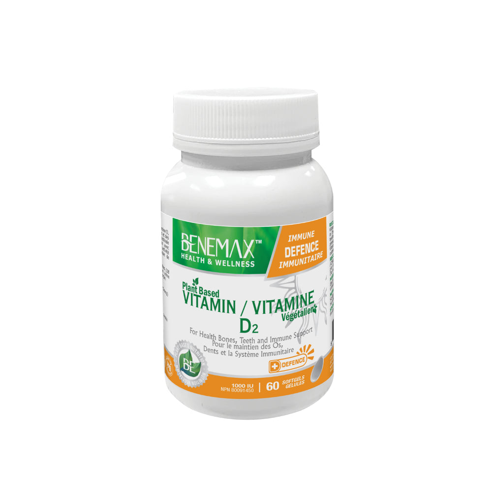 Vitamin D2  for health Bones teeth and immune support 60 Softgels