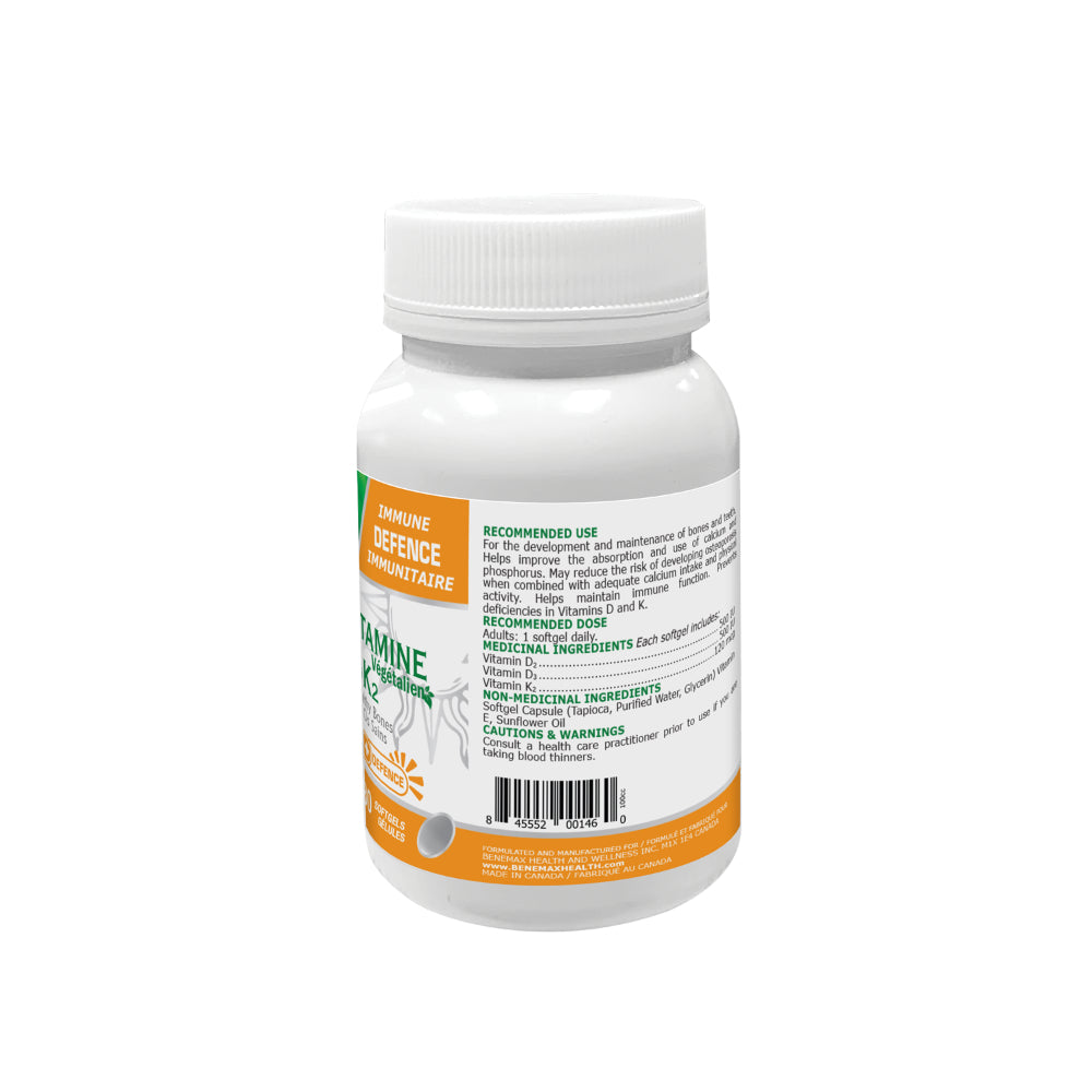 
                  
                    D3+D2+K2 Helps maintain immune function
                  
                