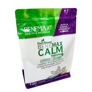 
                  
                    BENEMAX Calm Stress Relief 120 Gummies in Bag
                  
                