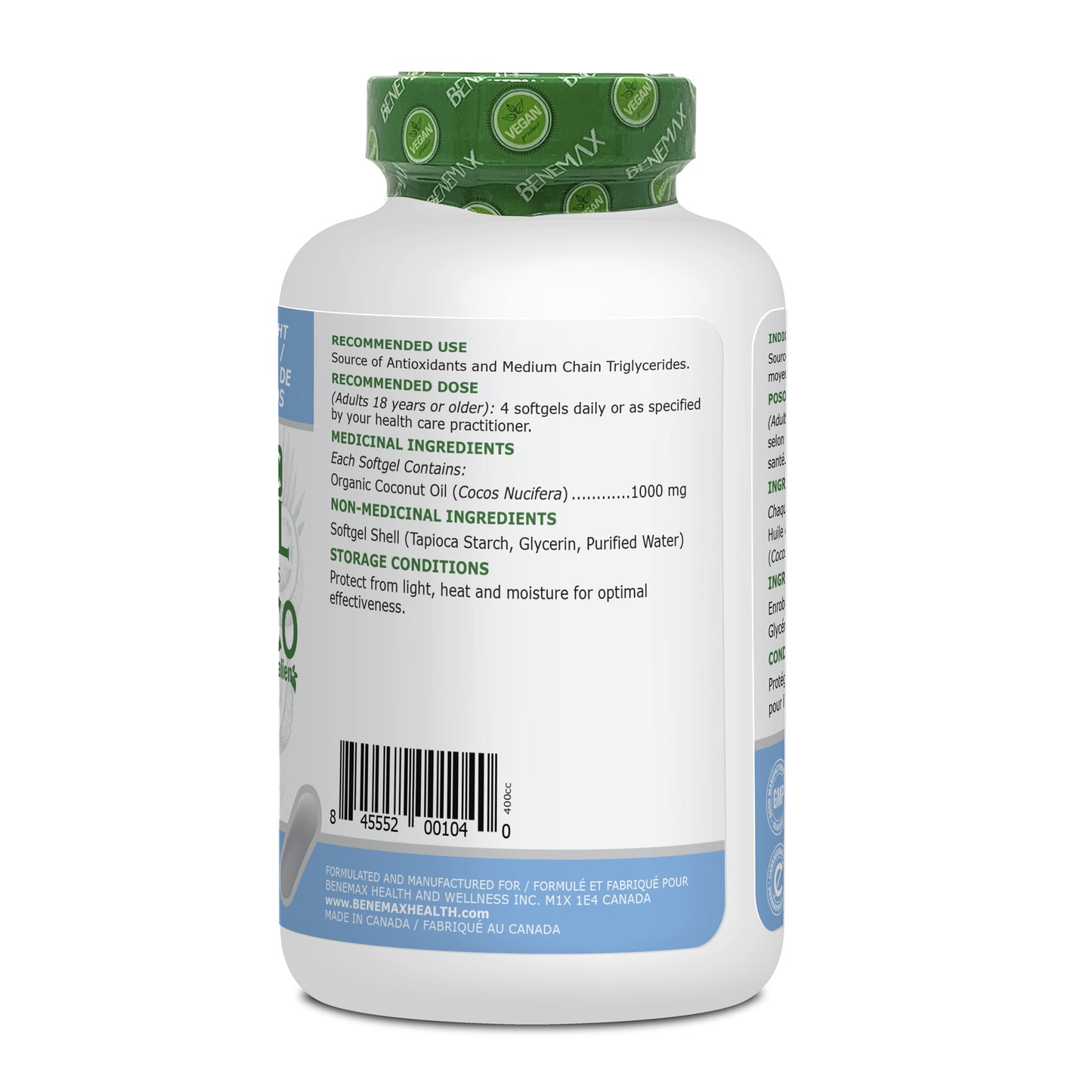 Organic Coconut Oil English Ingredient