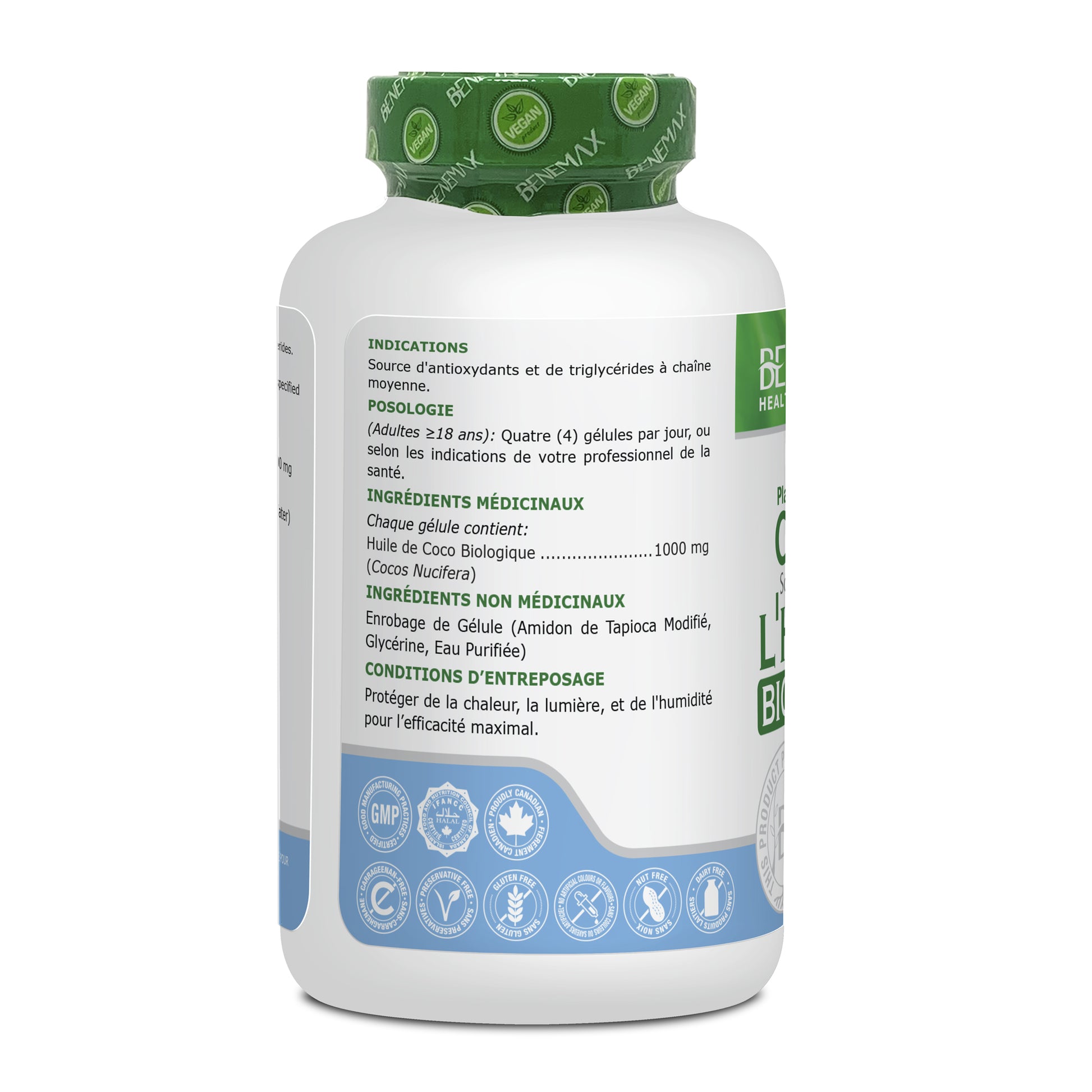 Oragnic Coconut Oil French Ingredient
