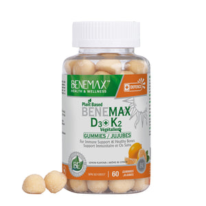 
                  
                    Vitamin D3+K2  60 Plant-Based Gummies - 1000IU per serving!
                  
                