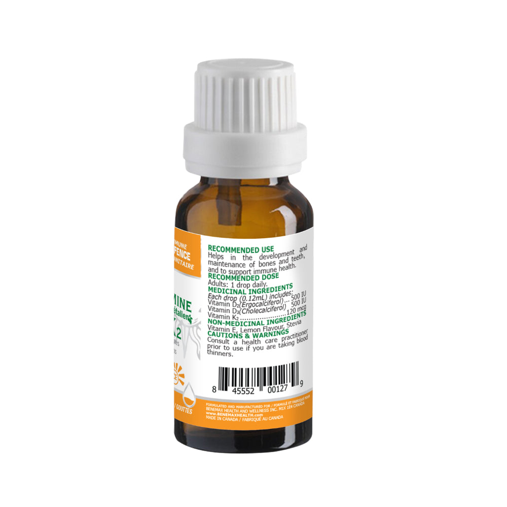 
                  
                    D3+D2+K2 12ml Immune Support and Healthy Bones ingredient
                  
                