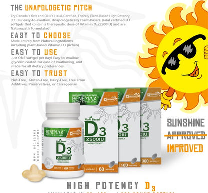 Benemax D3 High Potency sunshine improved