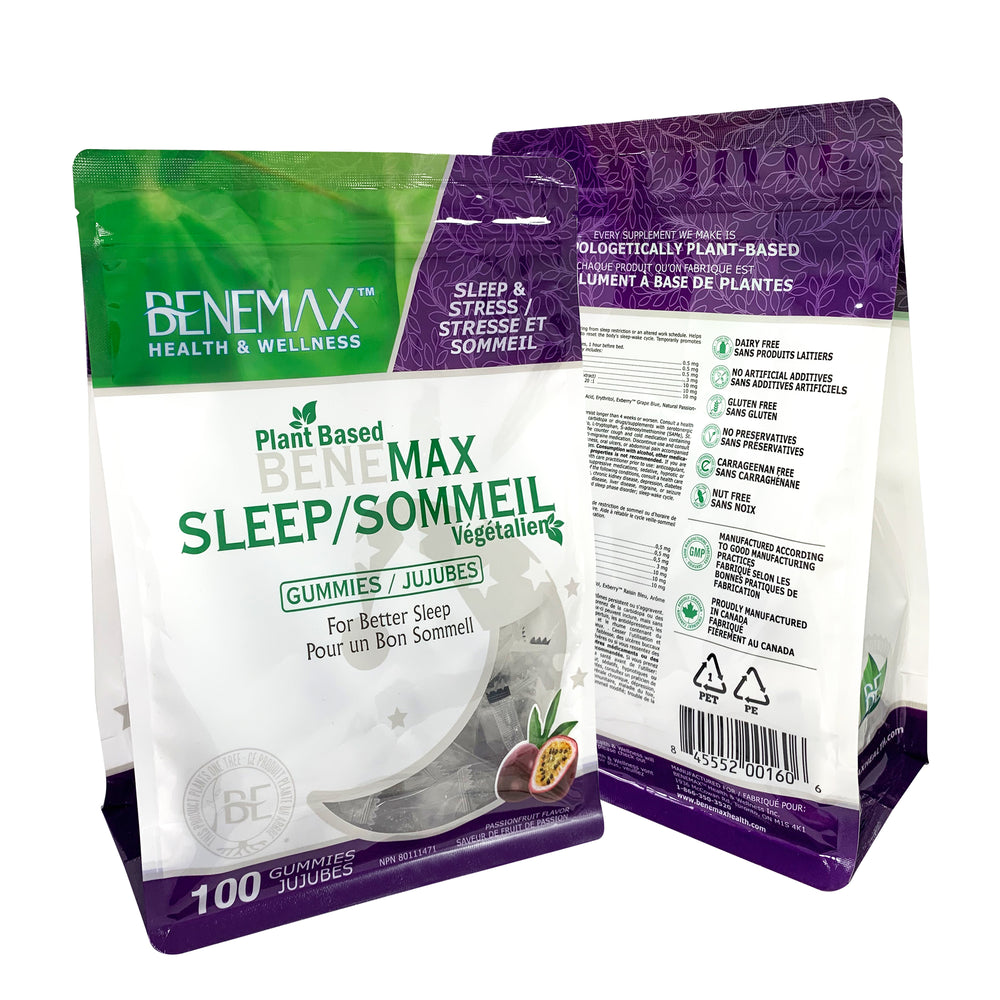 BeneMAX Sleep Gummies 100 Gummies Package