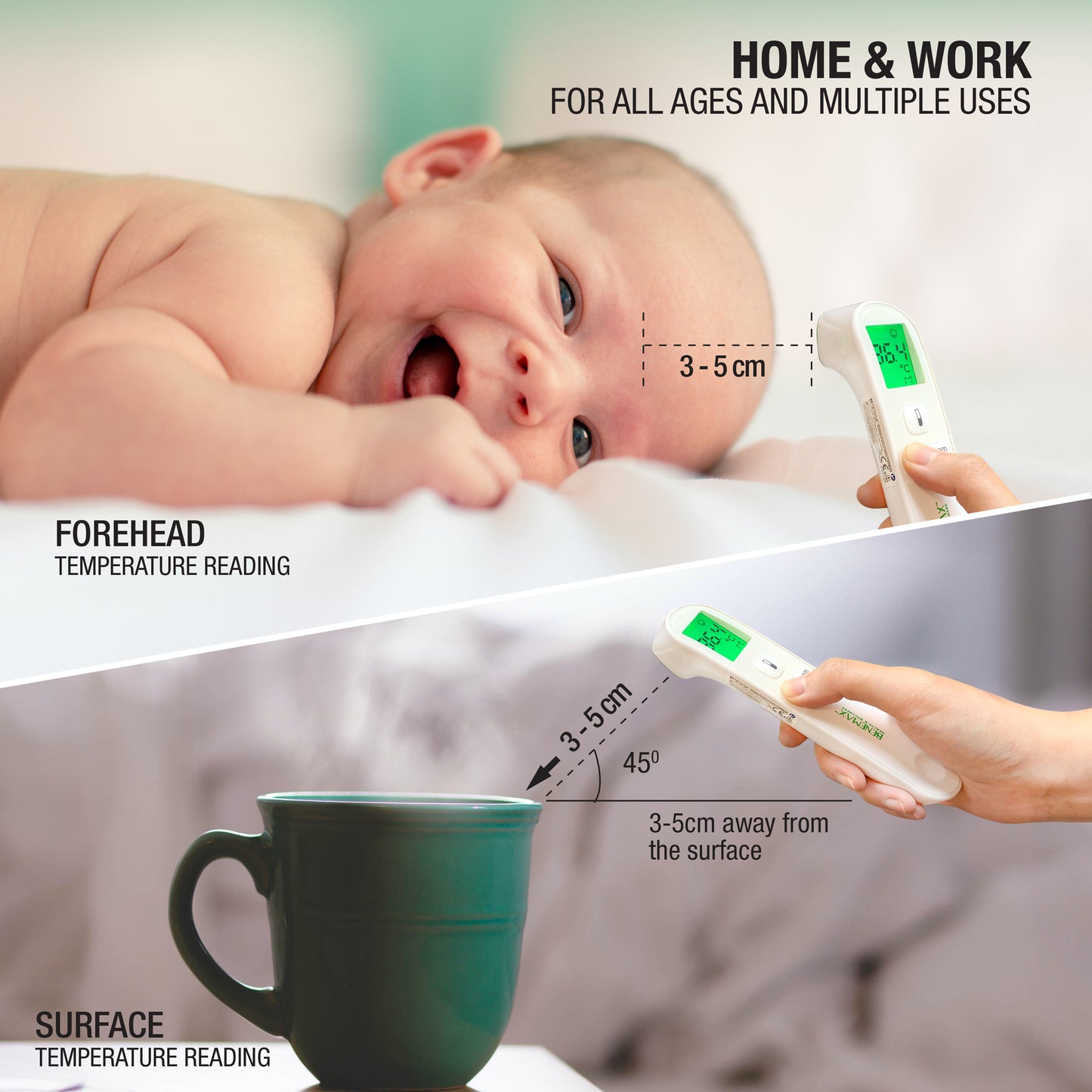 BENEMAX Infrared Forehead Medical Thermometer