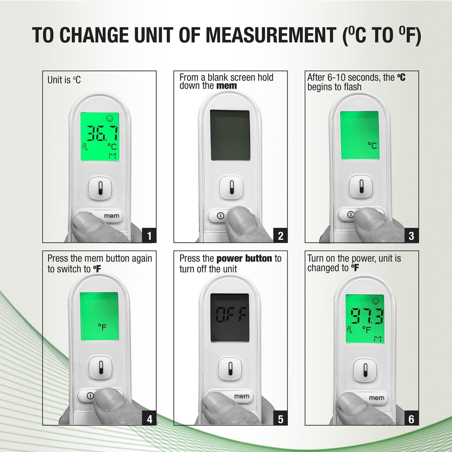 BENEMAX Infrared Forehead Medical Thermometer